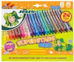 Jolly Superstars Duo 24 darabos kétvégű filctoll készlet (4425-0002) - officedepot