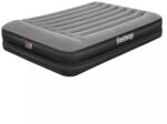 Bestway dupla felfújható matrac, TriTech, integrált elektromos pumpával, fekete/szürke, 203 x 152 x 46 cm