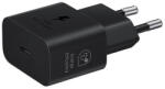  Hálózati töltő adapter, 25W, USB Type-C aljzat, PD, GaN, gyorstöltés, Samsung, fekete, gyári
