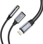 Tech-Protect Lightning - 3, 5 mm jack + Lightning adapter - Tech-Protect UltraBoost Lightning to 3, 5 mm Jack + Lightning adapter - fekete/szürke