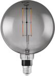 OSRAM Smart Intelligens dekoratív LED izzó, Wi-Fi, Smoke Globe G200, Dimmelhető, E27, 6W (42W), 500 lm, Meleg fény (2500K), Amazon Alexa / Google Asszisztens kompatibilis