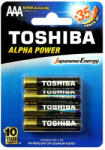 Toshiba Alpha Power, Alkáli Mikro Elem LR03_^AAA^ 4db/csomag (9971-0)