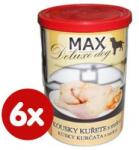 FALCO Max deluxe konzerv kutyáknak csirkedarabokkal és sárgarépával 6x400g