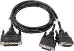 HOLLYLAND HL-TCB09 DB25 Male to Dual DB15 Male Tally Cable