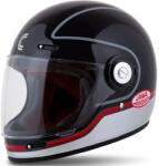 Cassida Integrált sisak motorkerékpárhoz Cassida Fibre Jawa Sport fekete-ezüst-piros
