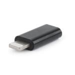 Gembird Lightning -> USB Type-C M/F adapter fekete (A-USB-CF8PM-01) (A-USB-CF8PM-01) (A-USB-CF8PM-01)