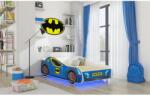 ADRK LED BATCAR matraccal és világítással 160x80 ágy, Kék