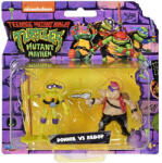Orbico Țestoasele Ninja - Minifigurine Țestoasele Ninja, 2 bucăți într-un pachet, Donnie vs Bebop (500879) Figurina