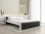  IKAROS ágy 180 x 200 cm, antracit/fehér Ágyrács: Lamellás ágyrács, Matrac: Coco Maxi 20 cm matrac