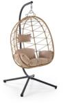 Halmar Bozzolo kerti függőfotel, bézs / fekete