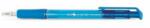FlexOffice Golyóstoll, 0, 4 mm, nyomógombos, FLEXOFFICE EasyGrip, kék