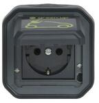 Legrand Plexo55 162 dugalj e-autótöltő földelt csapófedéllel antracit IP55 süllyesztett csavaros LEGRAND - 069708L (069708L)