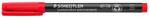 STAEDTLER Alkoholos marker, OHP, 0, 4 mm, STAEDTLER "Lumocolor® 313 S", piros (TS3132) - fiorex