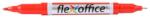 FlexOffice Alkoholos marker, 0, 4/1, 0 mm, kúpos, kétvégű, FLEXOFFICE "PM01", piros (FOPM01P) - fiorex