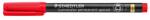 STAEDTLER Alkoholos marker, 0, 6 mm, STAEDTLER "Lumocolor® special 319 F", piros (TS319FP1)