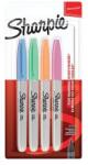 Sharpie Alkoholos marker készlet, 1 mm, kúpos, SHARPIE "Fine Point", 4 különböző pasztell szín (SR2065402) - fiorex