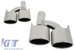 KITT Hangtompított kipufogó Végek Mercedes Benz C-osztály E-osztály S-osztály CLS SL SLK W204 W211 W221 W219 E63 C63 AMG Design (TY-D001N)