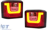 KITT Lightning LED Hátsó Lámpa VW T4 Transporter Caravelle Multivan (1990-2003) piros átlátszó (TLVWT4BARRC)