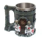 Tole 10 Imperial Cana Castle with white Templars, 12.5cm, 400ml decorat 360grade Tole 10 Imperial 39751