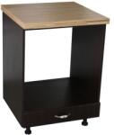 Spectral Mobila Corp pentru cuptor incorporabil cu sertar Zebra, Wenge/MDF Wenge, cu blat artar, 60 x 85 x 60 cm