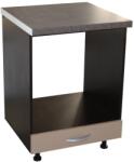 Spectral Mobila Corp pentru cuptor incorporabil cu sertar Zebra, Wenge/Cappuccino, cu blat beton, 60 x 85 x 60 cm