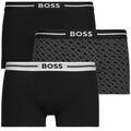BOSS Boxerek Trunk 3P Bold Design Fekete EU XXL