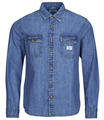 GUESS Hosszú ujjú ingek REGULAR LS DENIM SHIRT Kék EU L