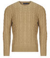 Ralph Lauren Pulóverek PULL COL ROND MAILLE TORSADEE Bézs EU L