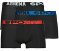 Athena Boxerek ECO SPORT Pack de 3 Fekete EU XXL