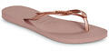 Havaianas Lábujjközös papucsok SLIM LOGO METALLIC Rózsaszín 41 / 42