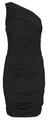 Michael Kors Rövid ruhák RUCHED 1 SHLDR MINI DRESS Fekete EU M