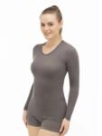 BRUBECK 3D TECH Base Layer Uniszex hosszú ujjú aláöltözet - Szürke