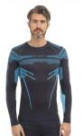 BRUBECK DRY Férfi hosszú ujjú felső - Grafit / Kék - brubecksport