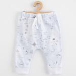 NEW BABY Pantaloni din bumbac pentru copii Jogger New Baby pentru bebeluși ocean, mărime 56 (0-3luni)