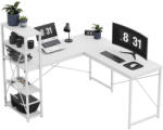 Mark Adler Sarok íróasztal , bal és jobb oldalú kivitel, három polccal, 145 x 57 x 120 cm, fehér (MA-LEADER-5-9-WHITE)