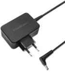Qoltec Hálózati adapter tépőzárral a kábelszervezéshez, Qoltec, 52408, Teljesítmény: 40 W, Kimeneti feszültség: 19 V, Kimeneti áram: 2, 1 A, Csatlakozó: 3, 0 * 1, 0 mm, Méretek: 79 x 90 x 25 mm, Fekete (5240