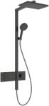 Hansgrohe Raindance Alive Q Showerpipe EcoSmart 210/340 2jet termosztátos zuhanyrendszer, szálcsiszolt fekete króm 24591340 (24591340)