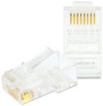 VEZ RJ45 Cat6 csatlakozó UTP patch kábelre, 100db/csomag 05232B (05232B)
