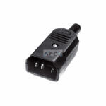 Somogyi Elektronic AC 1D, AC lengődugó, 3 pólus, 10A, 2300W, csavarozható