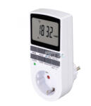 Somogyi Elektronic TD 011 digitális beltéri időzítő óra, napi 10 program, 15 féle napkombinációban, heti ismétlés, beépített memóriavédelem, 250 V, 3680 W - webmuszaki