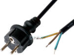 Somogyi Elektronic N 8-5/1, 5 hálózati csatlakozókábel, 5 m, H05RR-F3G1, 5mm2 gumikábellel, IP44 csatlakozódugó, védőérintkezős, max. 3680W, fekete - webmuszaki