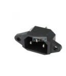 Somogyi Elektronic AC 2D, AC beépíthető dugó, 3 pólus, 10A, 2300W, forrasztható - webmuszaki