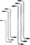 CONDOR Set chei L, 6 piese, cu manivelă pe ambele părți, PH / PZ / cu fante, Condor 11789 (CR-11789) Cheie imbus