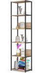 AKORD Loft Sonoma Polcos Fém Állvány Fekete/Tölgy 192 cm (AKO-REGMETCZARSONCL500) - platinashop