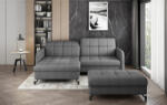 ELTAP Sarok lorelle + pouf lounge ülőgarnitúra szett, szürke - smartbutor - 564 200 Ft