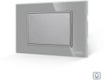 Luxion Intrerupator cu Revenire (Sonerie) Mecanic LUXION cu Rama din Sticla, Standard Italian, 3M - culoare gri
