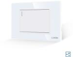 Luxion Intrerupator Simplu Cap Scara Mecanic LUXION cu Rama din Sticla, Standard Italian, 3M