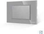 Luxion Intrerupator Simplu Cap Scara Mecanic LUXION cu Rama din Sticla, Standard Italian, 3M - culoare gri