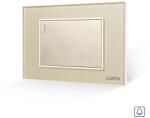 Luxion Intrerupator cu Revenire (Sonerie) Mecanic LUXION cu Rama din Sticla, Standard Italian, 3M - culoare auriu