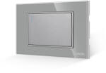 Luxion Intrerupator Simplu Mecanic LUXION cu Rama din Sticla, Standard Italian, 3M - culoare gri